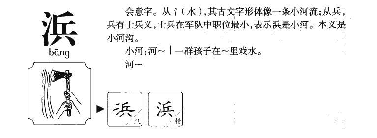 浜字字源字形
