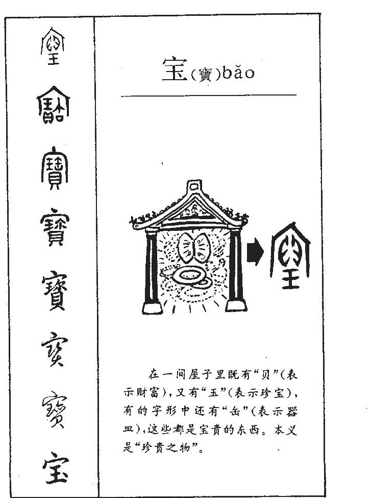宝字字源字形