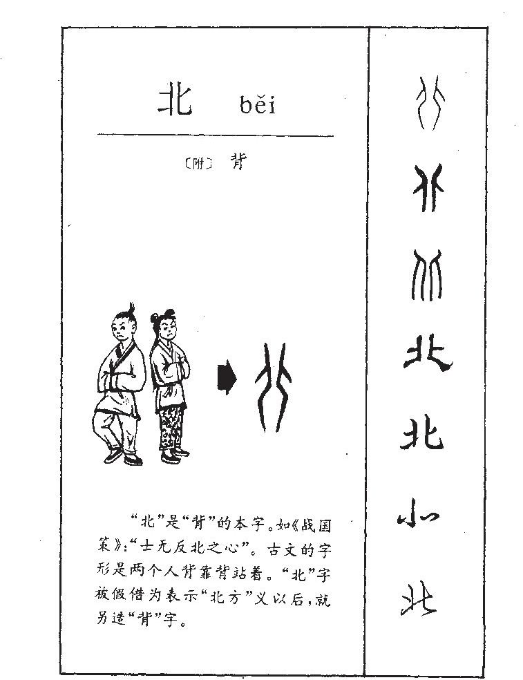 北字字源字形