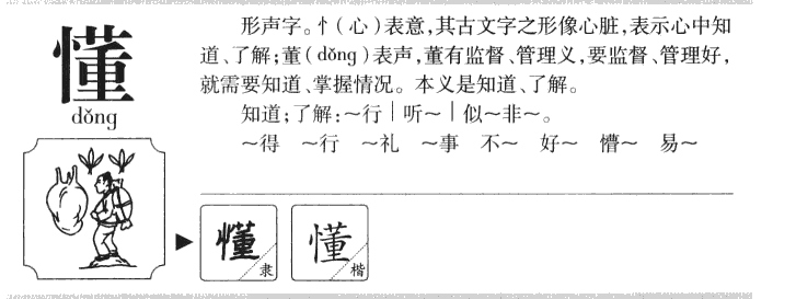 懂字字源字形