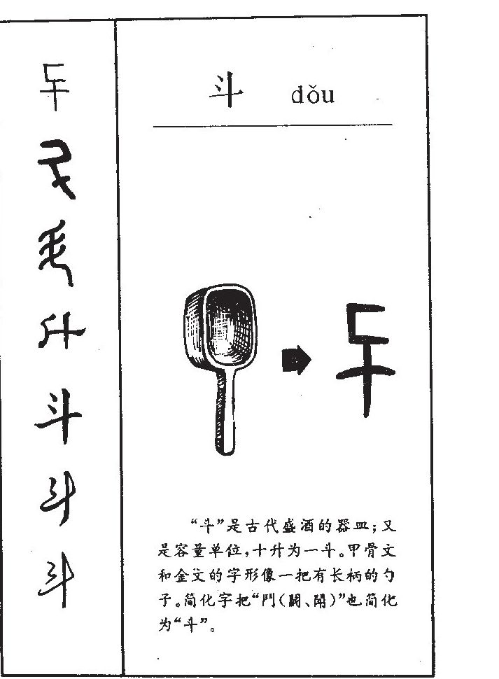 斗字字源字形