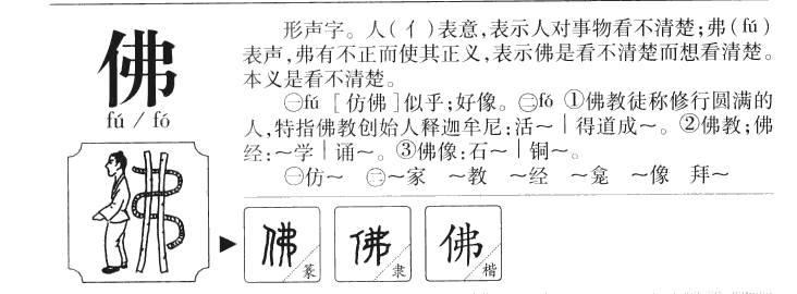 佛字字源字形