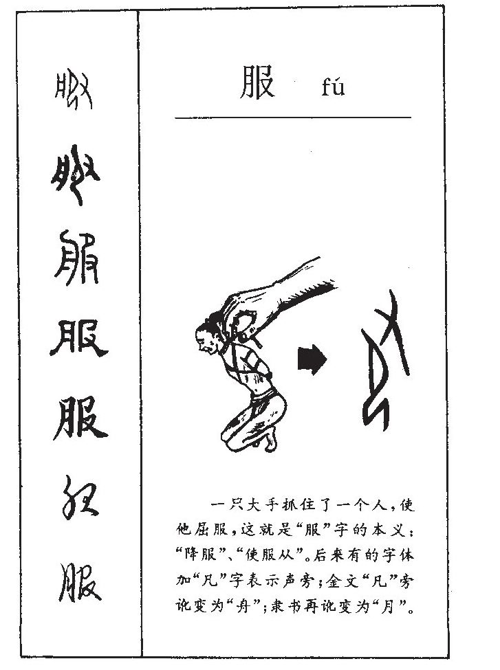 服字字源字形