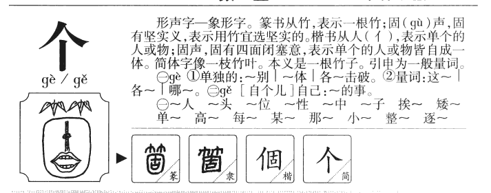 个字字源字形