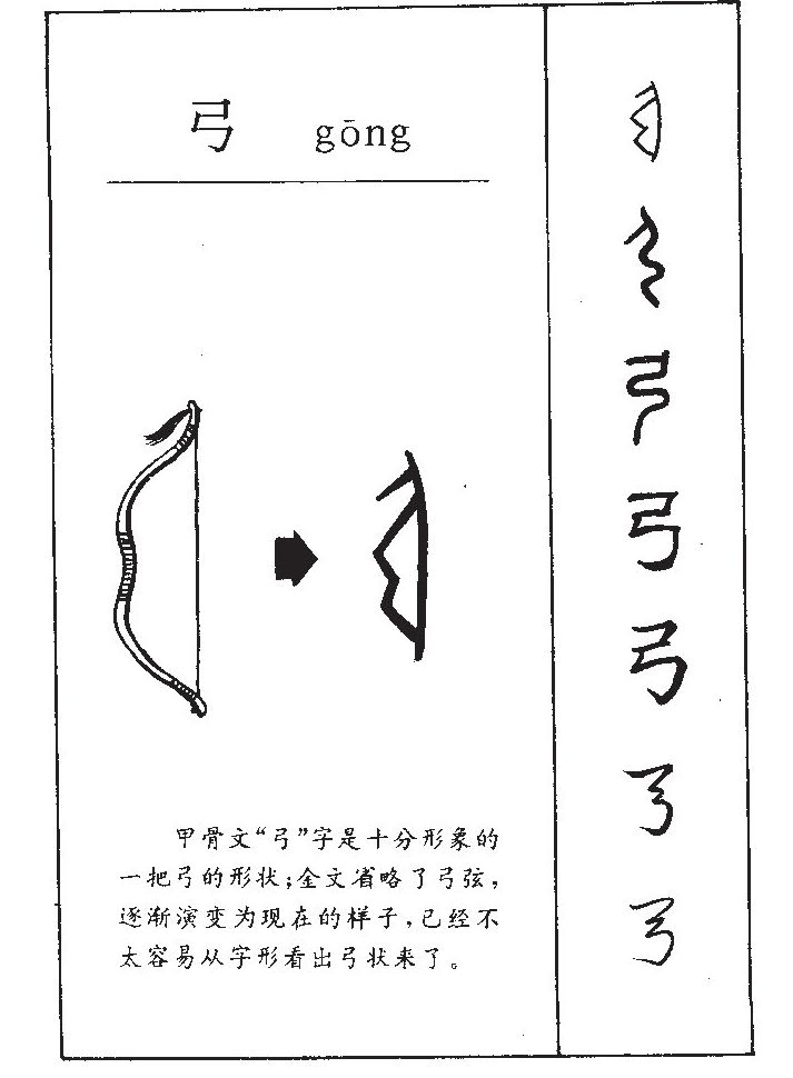 弓字字源字形
