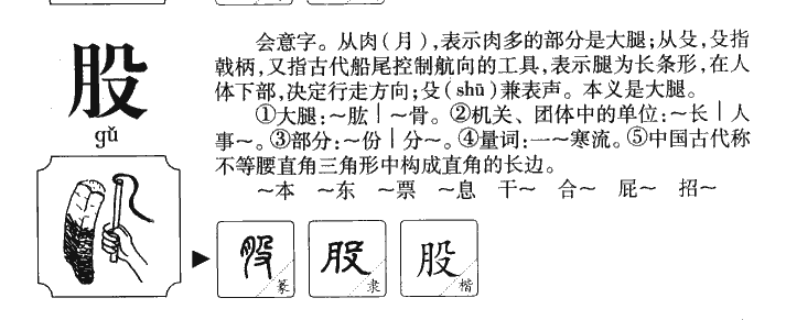 股字字源字形