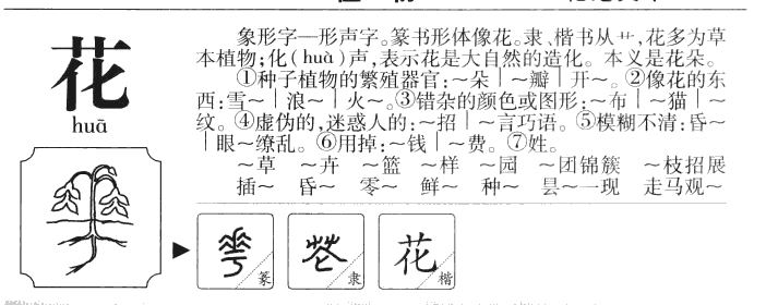 花字字源字形