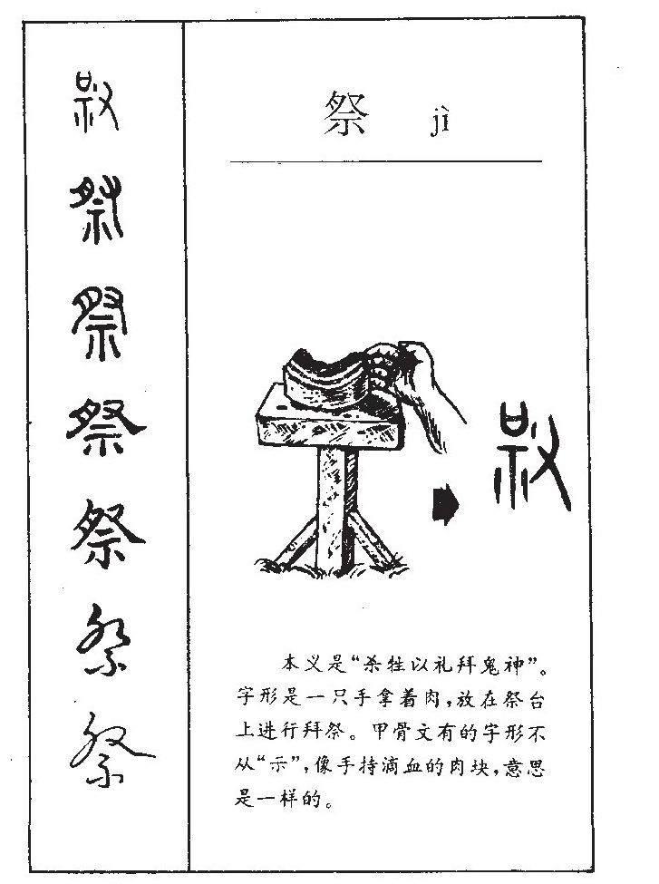 祭字字源字形