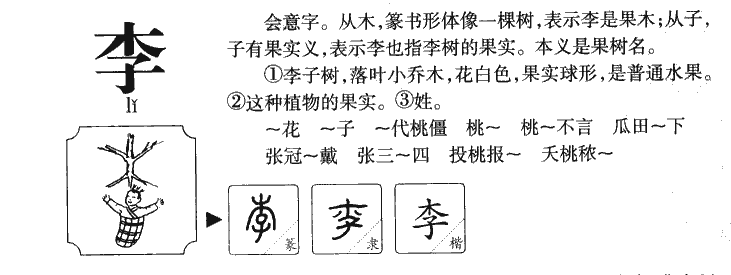 李字字源字形
