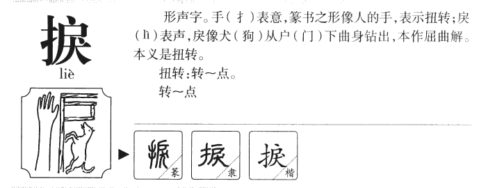 捩字字源字形