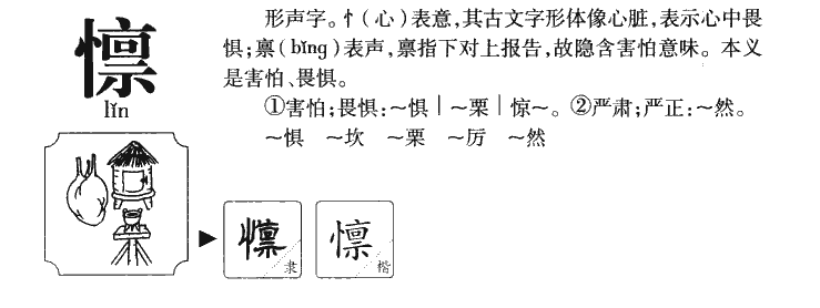 懔字字源字形