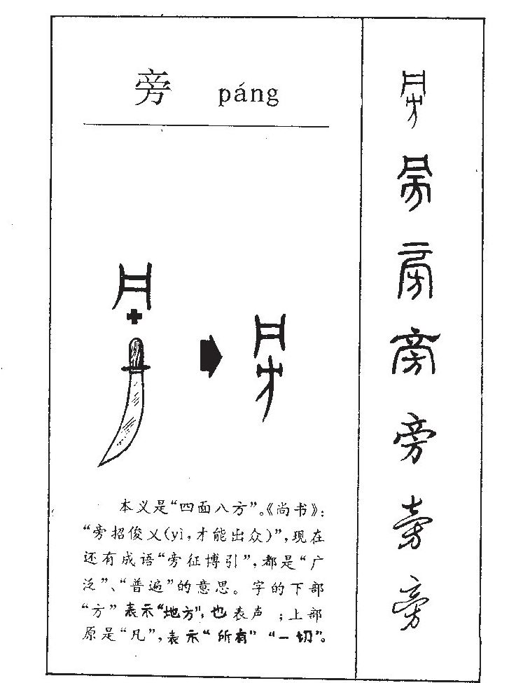 旁字字源字形