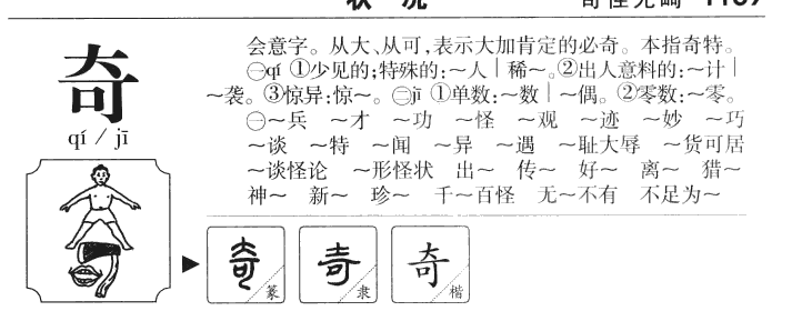 奇字字源字形