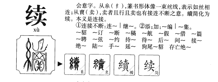 续字字源字形