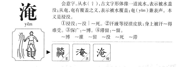 淹字字源字形