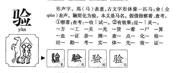 验字字源字形