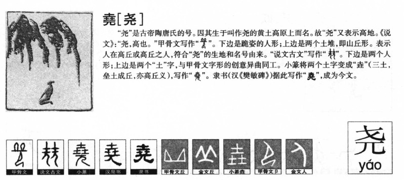 尧字字源字形