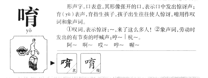 唷字字源字形