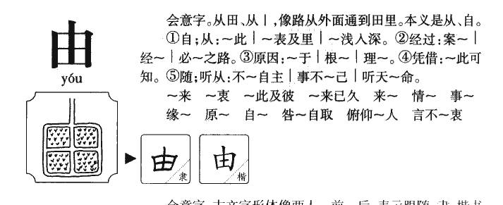 由字字源字形