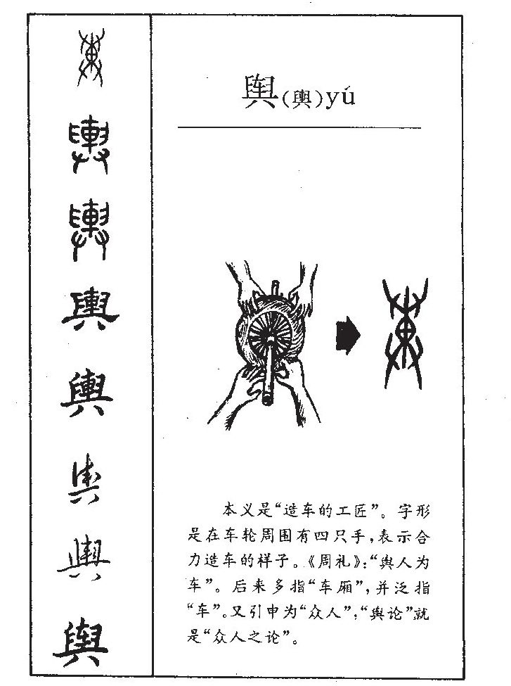 舆字字源字形