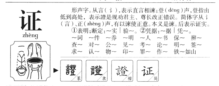 证字字源字形