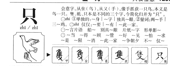 只字字源字形
