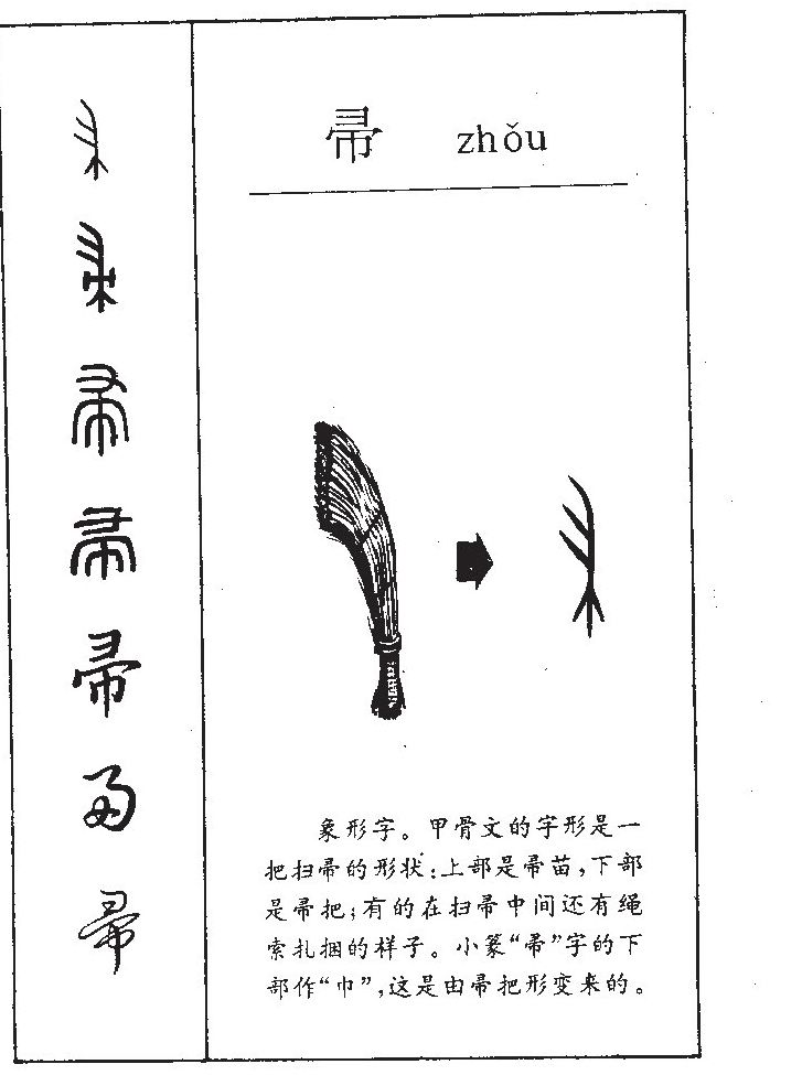 帚字字源字形
